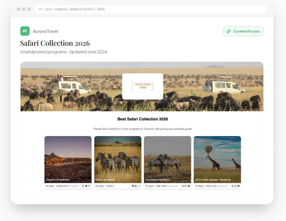 Destinno catalog builder