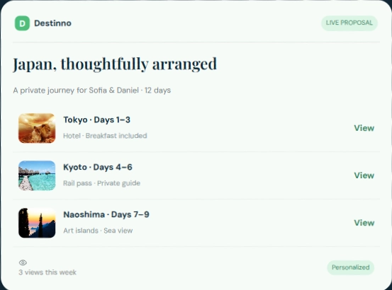 proposal-screenshot Travel proposal screenshot
